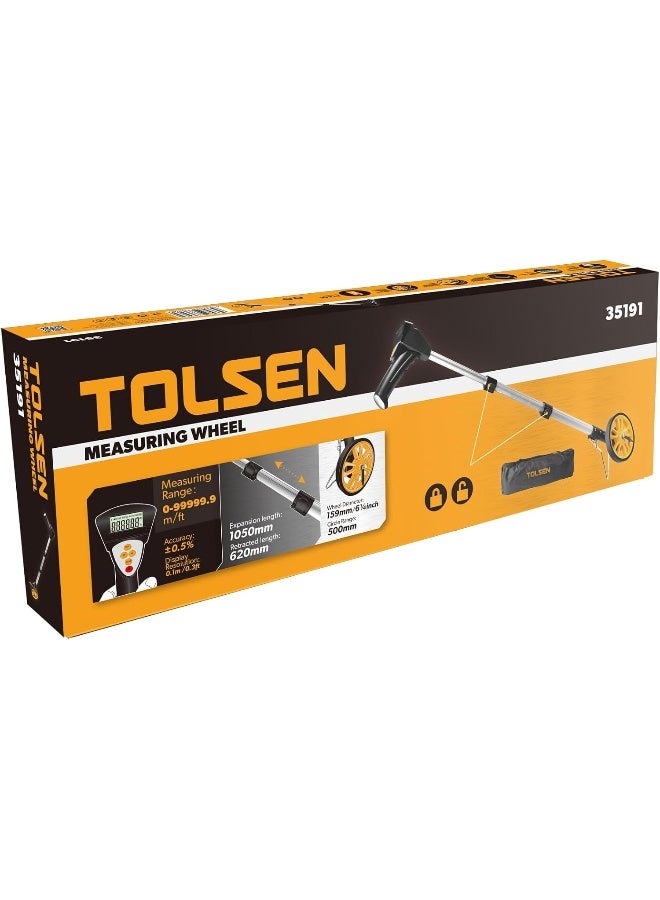 TOLSEN Tolsen - Measuring Wheel, 35191, 0-99999.9 M/Ft  - Image 1