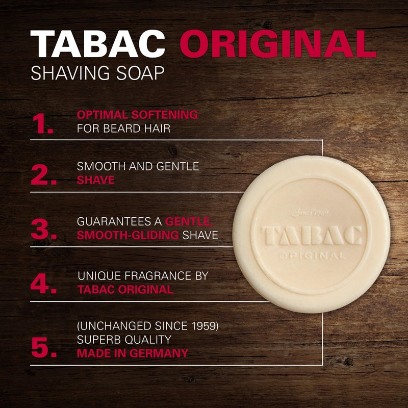 Tabac Original By Maurer & Wirtz For Men Shaving Soap Bowl Refill, 4.4-Ounces - Image 2