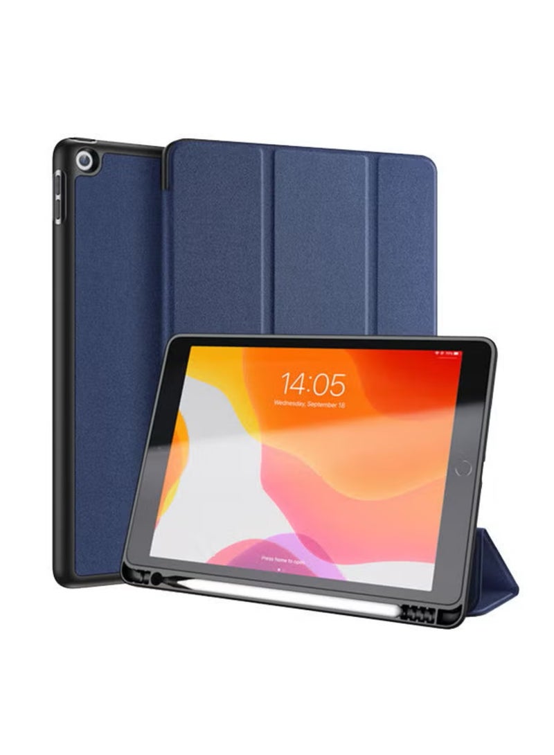 Protective cover for the iPad 9th generation 8th generation and 7th generation size 10.2 with an iPad pen holder Blue - Image 1