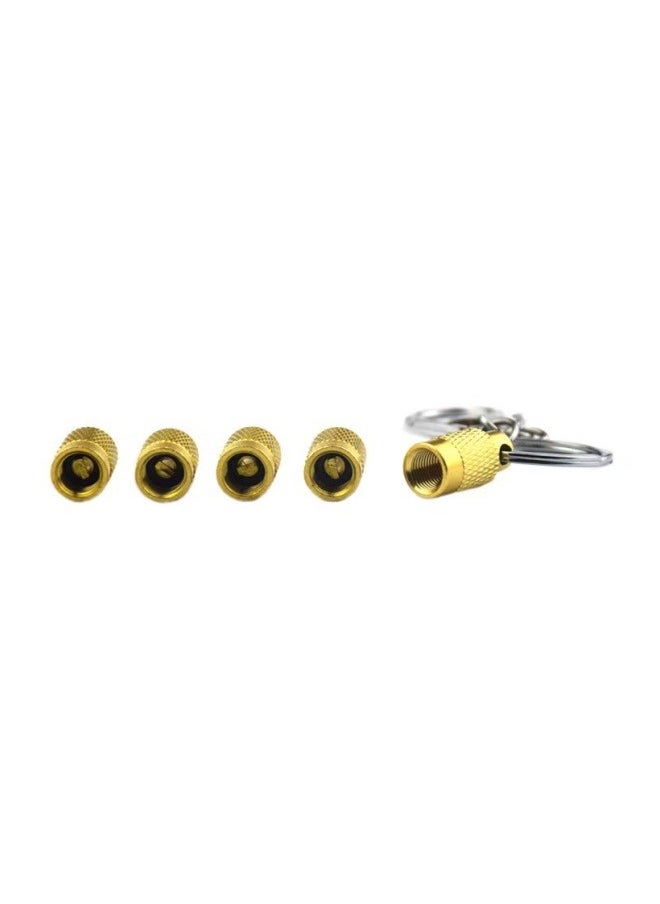 Generic Portable 5 in 1 Tire Deflator Tool with Valve Cap Keychain  - Image 1