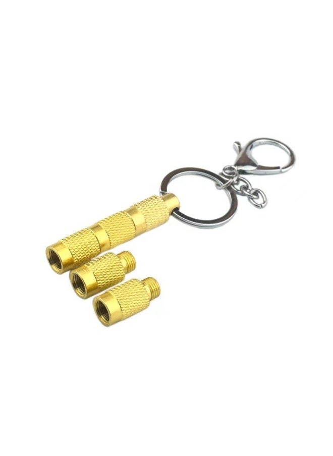 Generic Portable 5 in 1 Tire Deflator Tool with Valve Cap Keychain  - Image 2