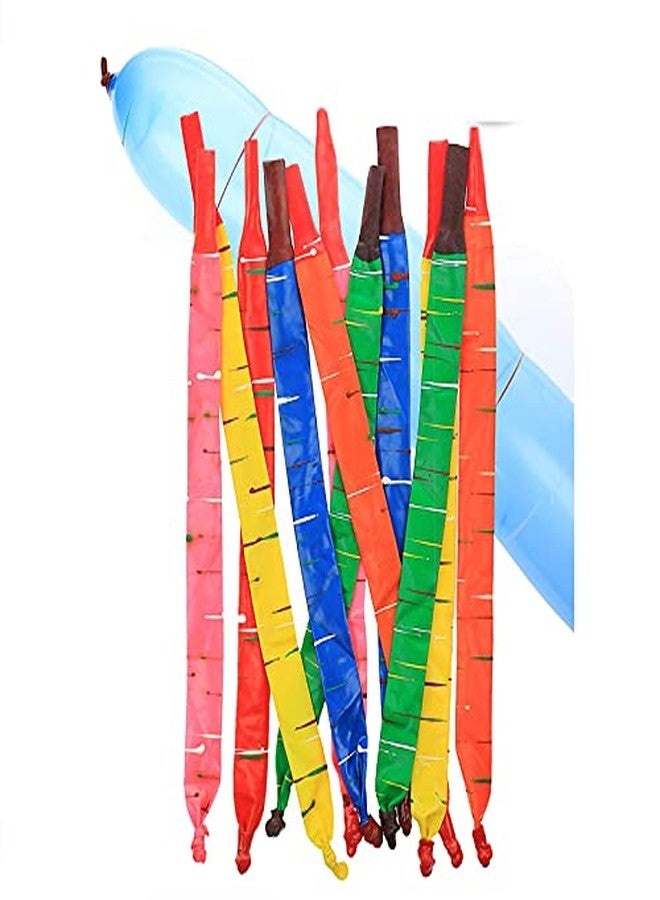 fullfills New Long Whistling Rocket Balloons 100 piece Multicolour material Rubber Multicolour - Image 1