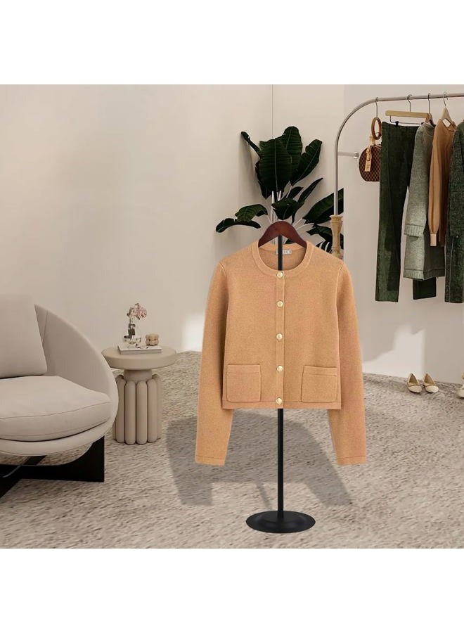Eunika 2 Pack Adjustable T Shirt Display Flexible Shoulder Stand, Portable Metal Shirt Rack Display Stand Garment Coat Holder for Clothing Garment Coat Retail Vendor, Cloakroom,17-31.5 Inch - Image 5