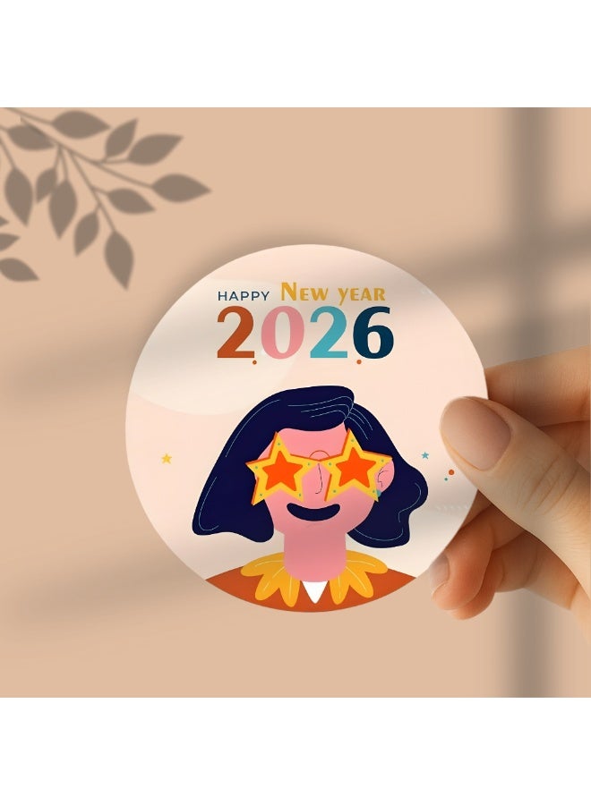 PRINTSHOP4ME Happy New Year Peel & Stick Labels – Vinyl Sticker Pack For Wrapping Gifts,Decorating Bags,Boxes & Party Supplies – Ideal For New Year Festival Packaging & Crafting Activities - Image 4