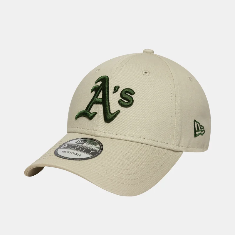 NEW ERA Beige Men's MLB Oakland Athletics League Essential 9FORTY Cap for Men | Best Price UAE
