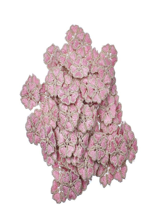 RayLineDo® 100PCS Pink Color Small Daisy Flower Patch Stickers Embroidery Badge Sewing On Applique Patch for Bags Jackets Tablecloth Bedsheets - Image 5