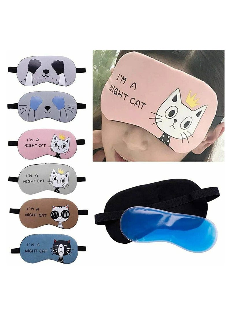 منامة العين تحتوي على حقيبة جل ,ماسك جل للعين متعدد الالوان - Image 1