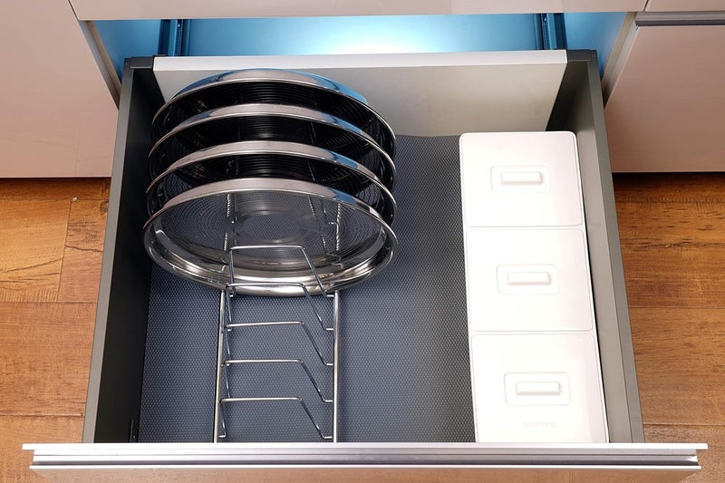 RADIANT Stainless Steel Dish & Bakeware Rack - Space Saving Organizer for Kitchen Cabinets - Holds 10 Plates - Drying Stand for Plates - Home & Kitchen Organizer Rack - Image 5