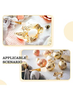Depend Gold Leaf Sheets Imitation Gold Leaf Paper Multi-Color Silver Leaf Paper for DIY Arts Decoration 9 × 9cm 100 Pieces  - Image 5