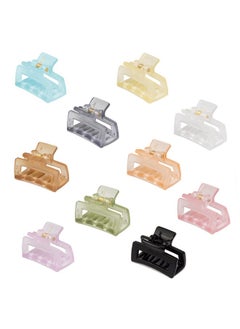 cobinaan Cobinaan Hair Clips for Women Girls, Small Claw Clips for Thin/Medium Thick Hair, 1.5 Inch Mini Hair Jaw Clips, Matte Rectangle Nonslip Clip with Gift Box (Matte color series, 10 pcs)  - Image 5