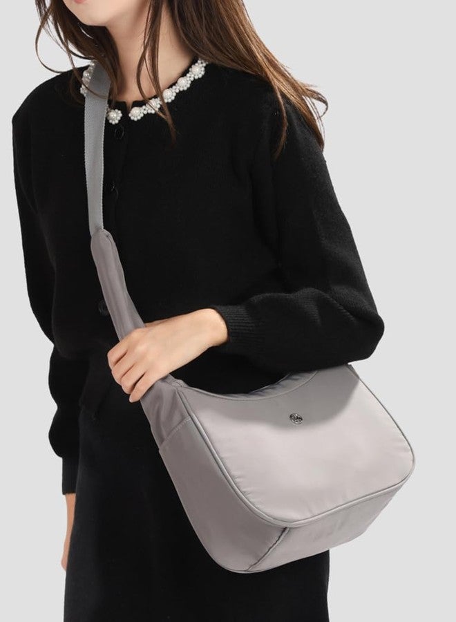 Collsants Shoulder Bag for Women Nylon Crescent Bag Shoulder Purses Women Crossbody Purse Bag - Image 3
