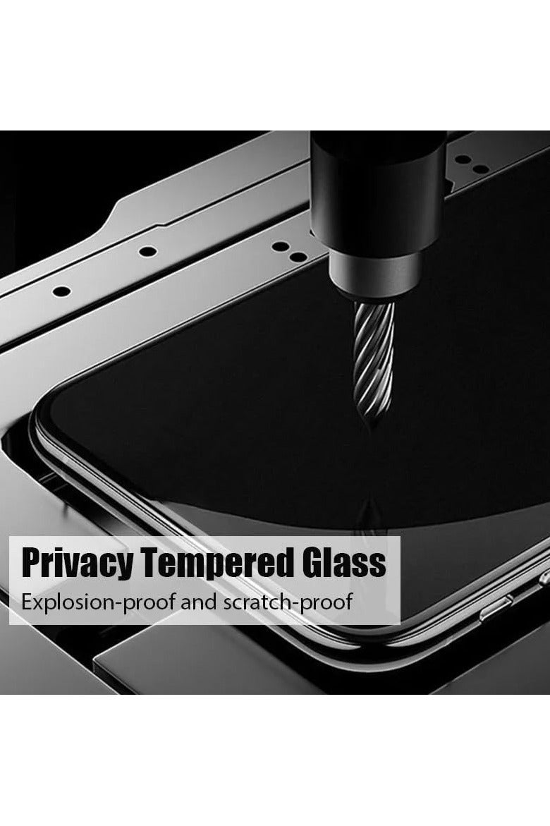 3D curved 9H Tempered Glass,Edge to Edge Full Cover Screen Protector Anti-Fingerprint Full Coverage Sccreen Protector For Redmi Note 13 (5D Privacy) - Image 2