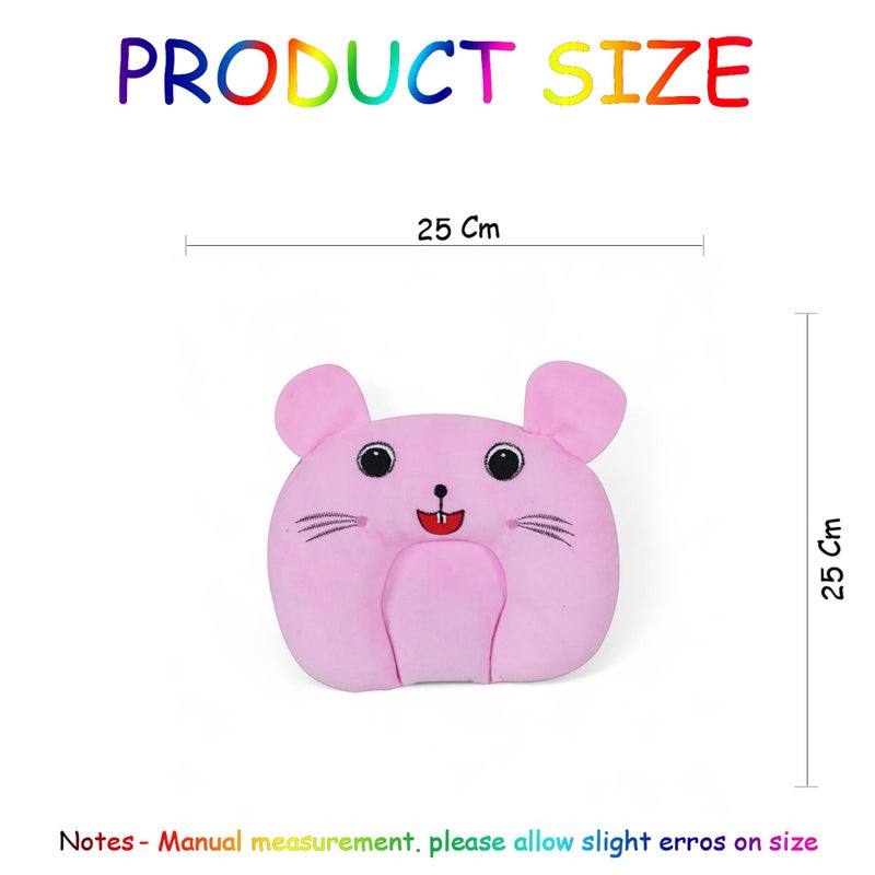 Sharma Clothing SHARMA CLOTHING Mustard Seeds Pillow Cotton Head Shaping Takiya Detachable Mustard | Rai Seed Pouch for Easy Washing Feeding & Nursing Baby Neck Pillow for 0 to 12 Months Babies (Baby Pink) - Image 2