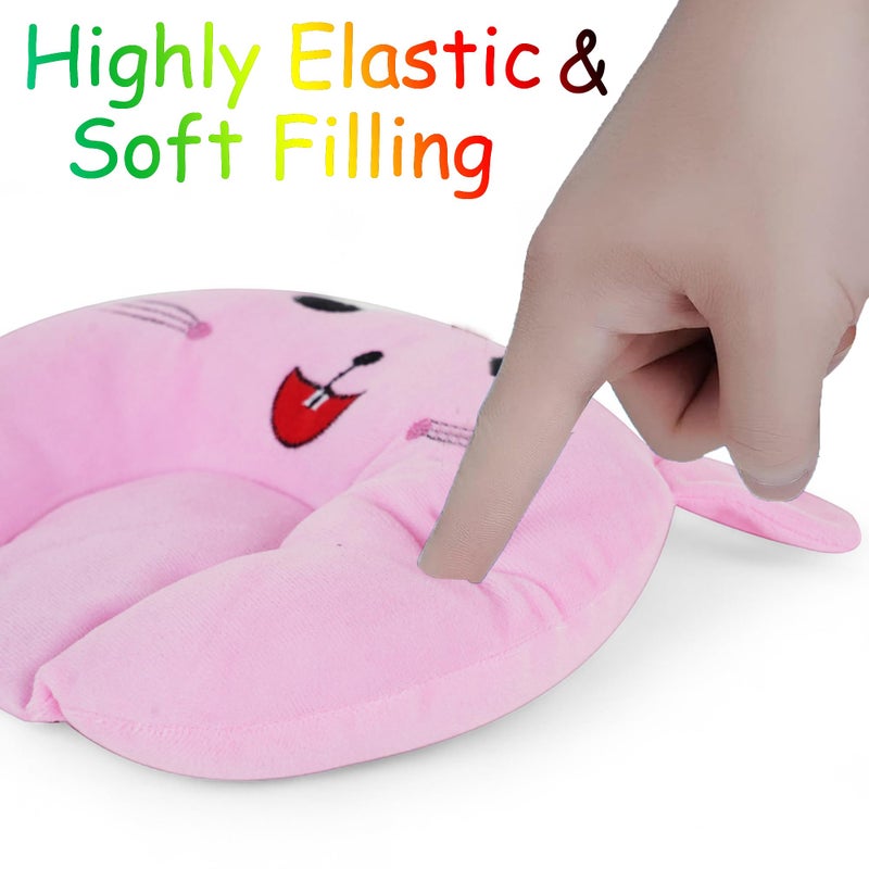Sharma Clothing SHARMA CLOTHING Mustard Seeds Pillow Cotton Head Shaping Takiya Detachable Mustard | Rai Seed Pouch for Easy Washing Feeding & Nursing Baby Neck Pillow for 0 to 12 Months Babies (Baby Pink) - Image 3