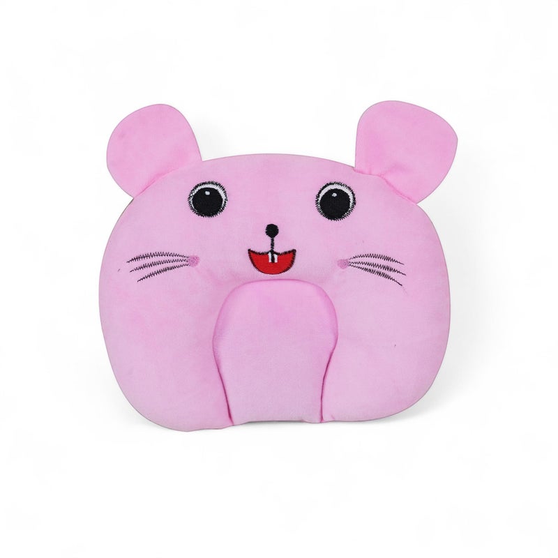 Sharma Clothing SHARMA CLOTHING Mustard Seeds Pillow Cotton Head Shaping Takiya Detachable Mustard | Rai Seed Pouch for Easy Washing Feeding & Nursing Baby Neck Pillow for 0 to 12 Months Babies (Baby Pink) - Image 1