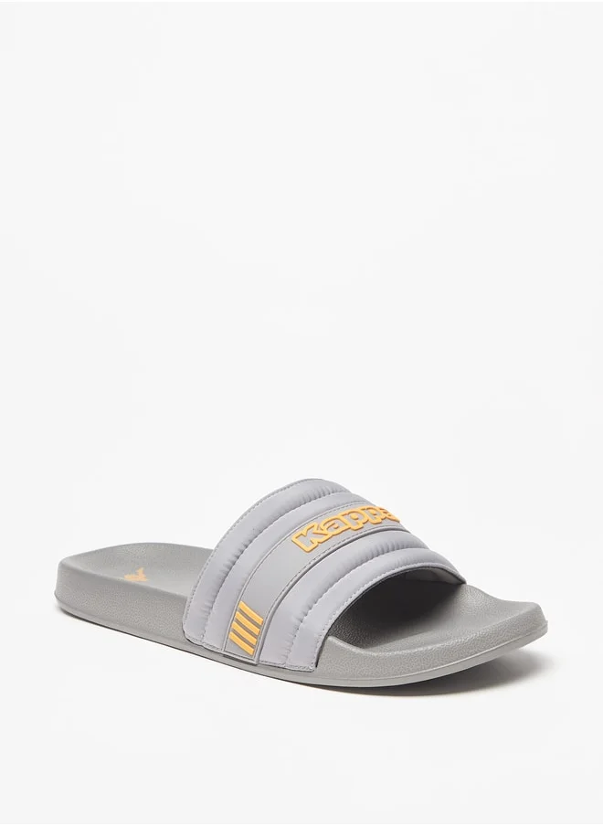 Kappa Men's Logo Detail Slip-On Slide Slippers