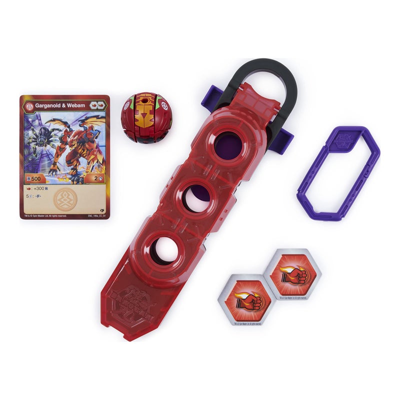 BAKUGAN Bakugan, Baku-Clip Storage Accessory with Exclusive Fused Garganoid x Webam Bakugan, for Ages 6 and up  - Image 1