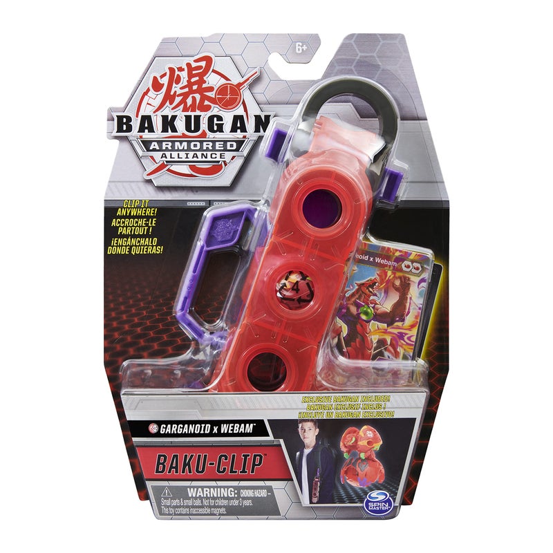 BAKUGAN Bakugan, Baku-Clip Storage Accessory with Exclusive Fused Garganoid x Webam Bakugan, for Ages 6 and up  - Image 2