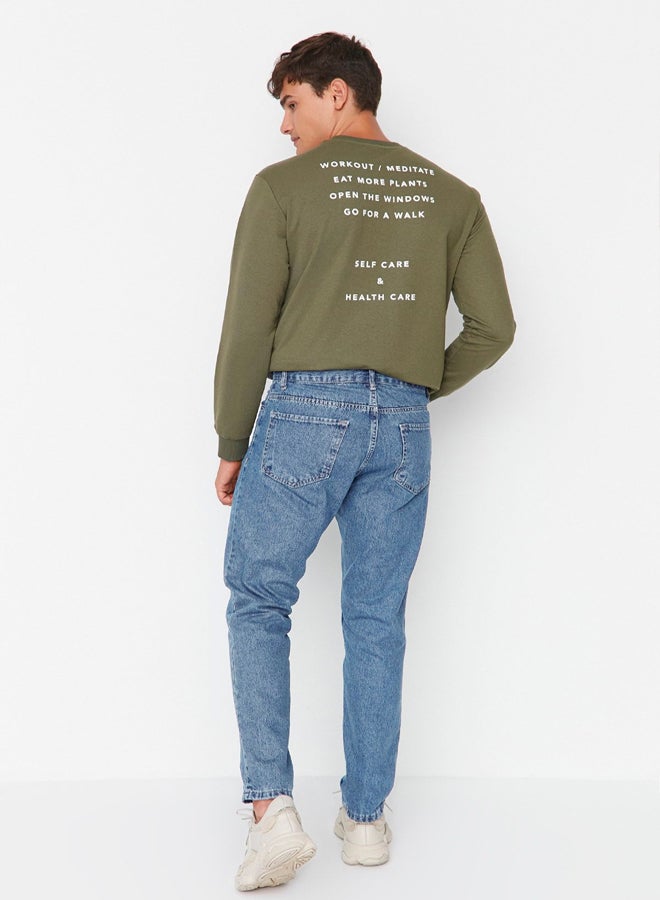 Blue Men's Relax Fit Boyfriend Jeans Denim Trousers TMNAW23JE00043