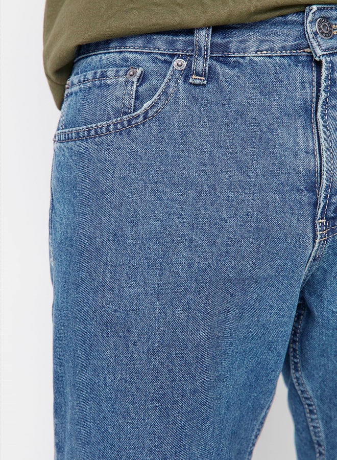 Blue Men's Relax Fit Boyfriend Jeans Denim Trousers TMNAW23JE00043