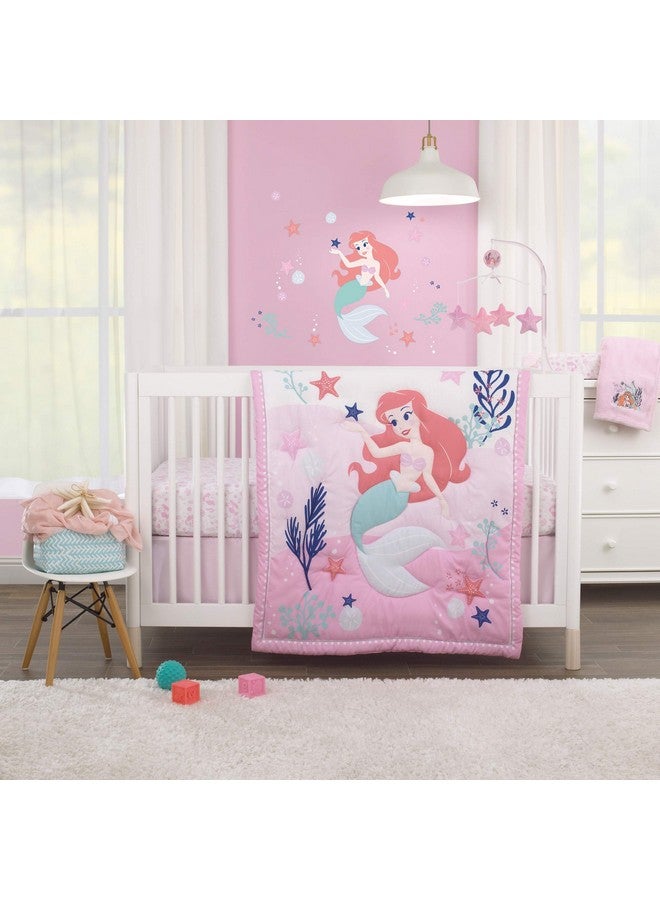 Disney The Little Mermaid Pink, Aqua & Coral Ariel Cute by Nature Musical Mobile, Coral, Pink, Aqua, - Image 4