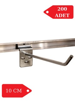 İstanbul Manken Istanbul Mannequin 200 Pieces 10 cm Channel Panel Hook Shelf Hanger  - Image 1