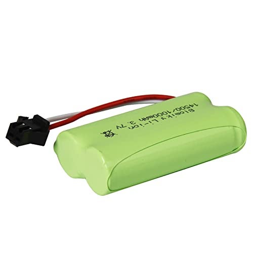 Blomiky 3.7V 1000mAh 2 Pack Lithium-ion Rechargeable Battery with SM2P Plug and Charger Cable for Remote Control Trucks / 813A Battery 2 - Image 3