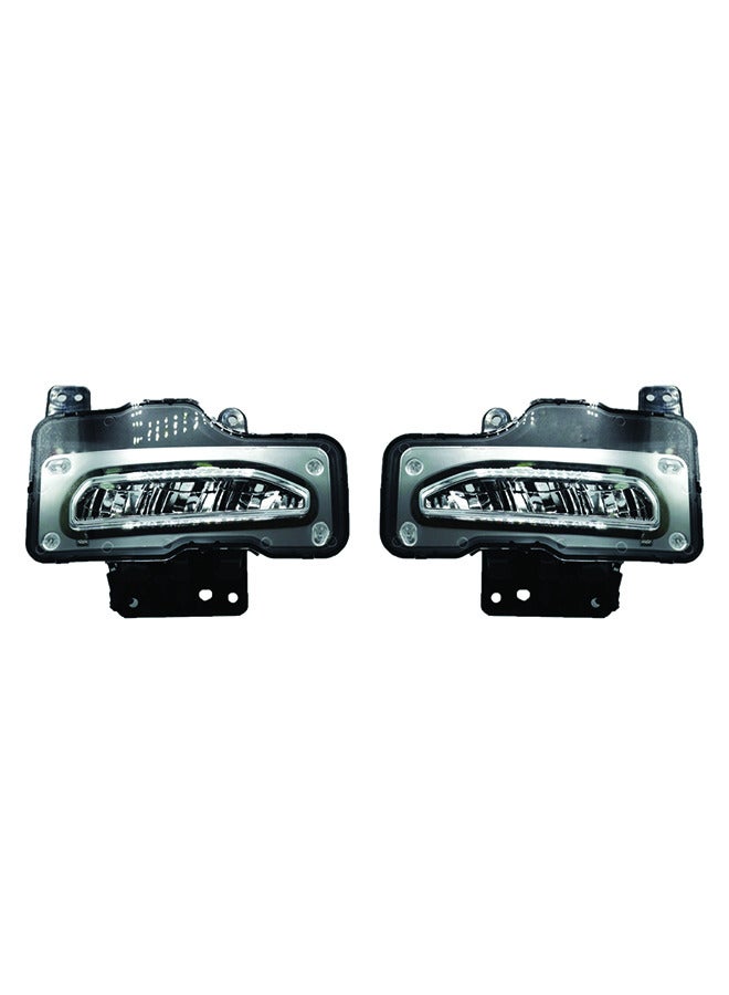 DLAA Pack of 2 GM724L Dlaa Fog Lamp Suitable for Sierra 2017 with wires - Image 1