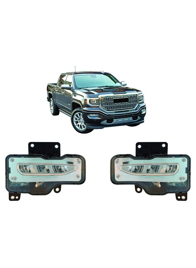 DLAA Pack of 2 GM724L Dlaa Fog Lamp Suitable for Sierra 2017 with wires - Image 2