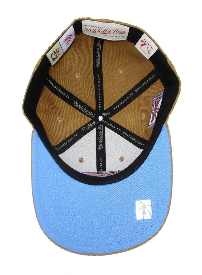 Mitchell & Ness Atlanta Hawks Sand and Sky Dynasty Fitted Hat Cap - Brown (as1, Numeric, Numeric_7_and_3_eighths, Brown) - Image 4