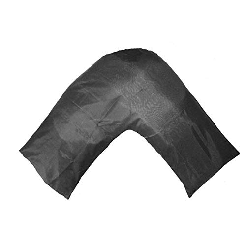 Gyulin Silky Soft Satin Soild Envelope Style V ShapedTriBoomerang Pillow Cover Pillowcase Pillow Protector Cushion Cover for OrthopaedicPregnancyNursing PillowsOnly Cover No Insert Charcoal Gray
