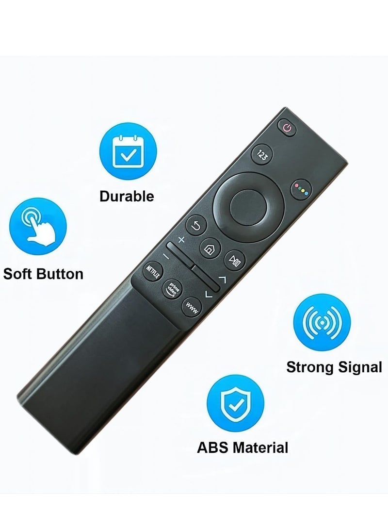 Universal Remote Control Compatible with Samsung Smart TV LCD, LED, UHD, QLED, 4K, HDR - Features Netflix, Prime Video, and WWW Buttons - BN59-01358D - Includes Battery