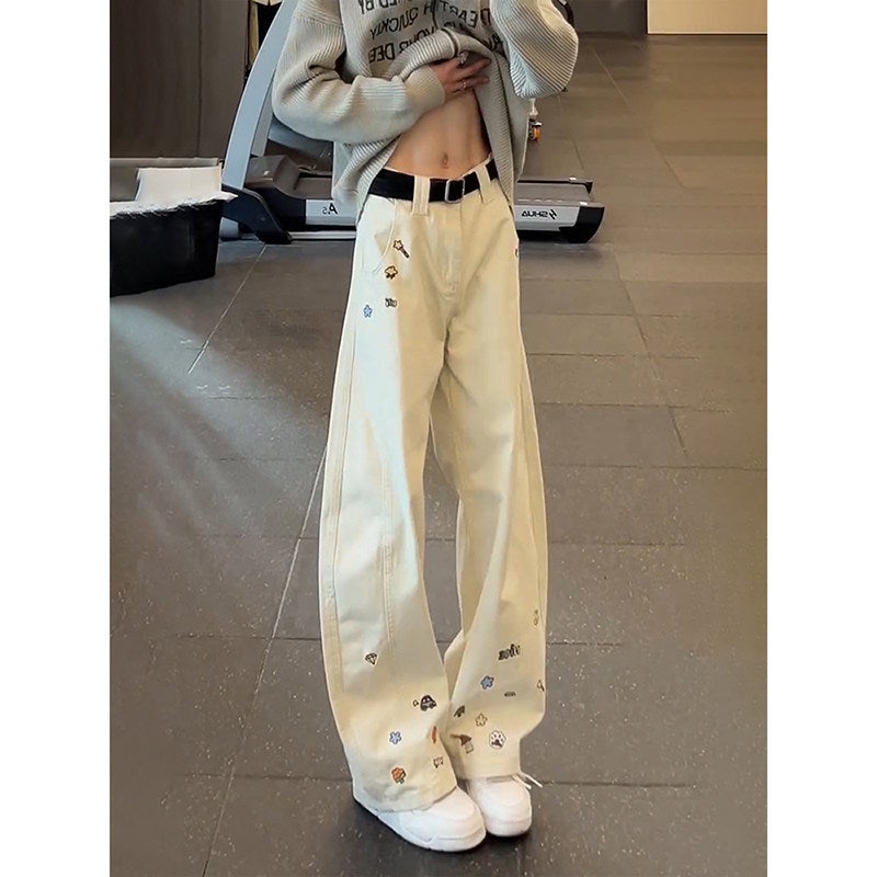 Unisex Classic Denim Jeans Loose Fit Daily Outdoor Wear - Image 1