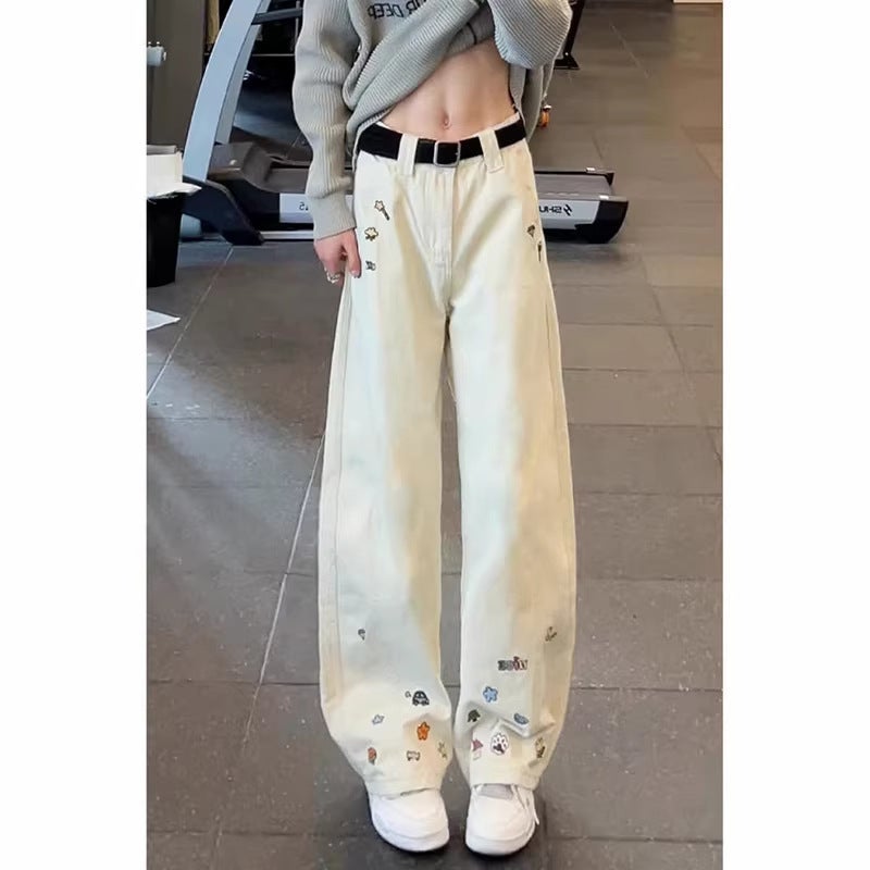 Unisex Classic Denim Jeans Loose Fit Daily Outdoor Wear - Image 3