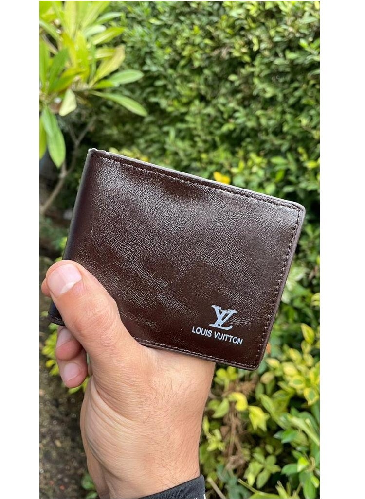 Louis Vuitton - Louis_Vuitton wallet for men, genuine leather, brown - Image 1