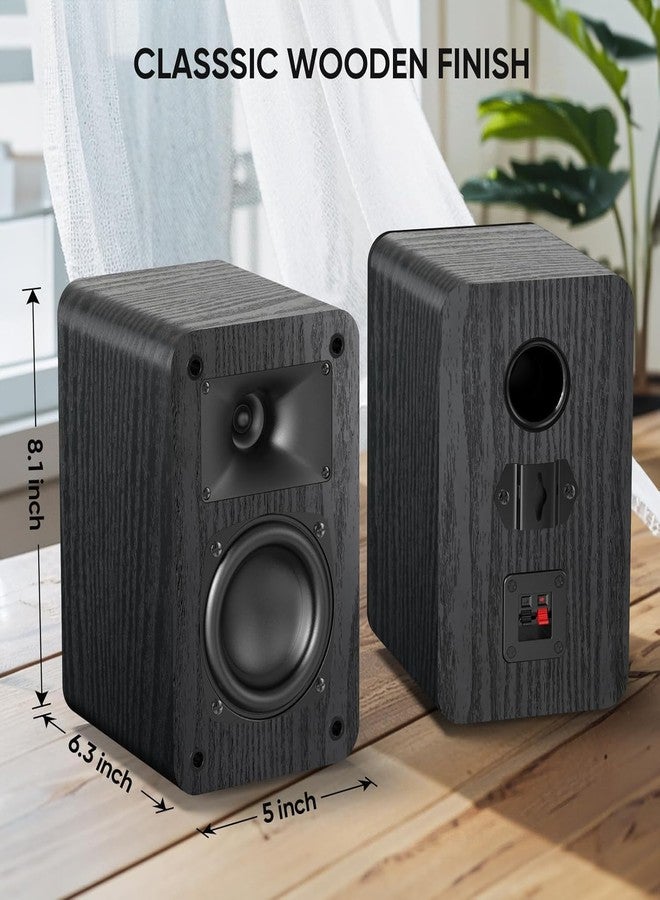Saiyin Passive Bookshelf Speakers,4Ω, Needs Amplifier to Operate for Desktop Stereo or Home Theater Surround Sound,Wall Mountable,Include 20 Gauge Speaker Wire Cable(OFC) - Image 3