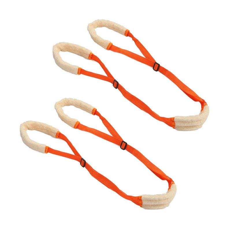 Nylon Dog Leg Support Harness Sling Aid for Hind Legs Recovering Surgery Orange - Image 2