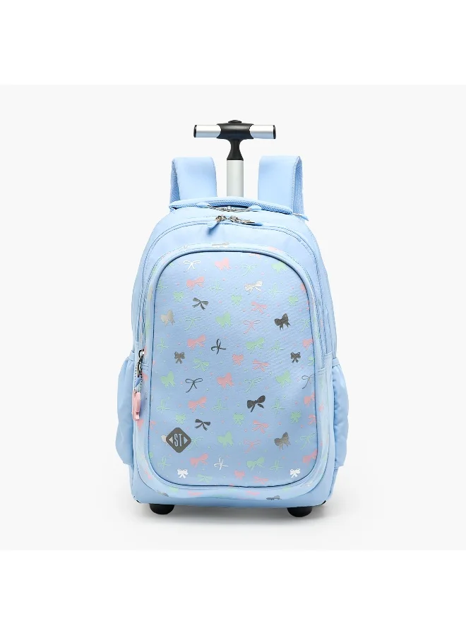 St.Right 18 Inch-Trolley Bag-Ribbons-3 Cmprt- (Polyester) Blue \ 32X25X47