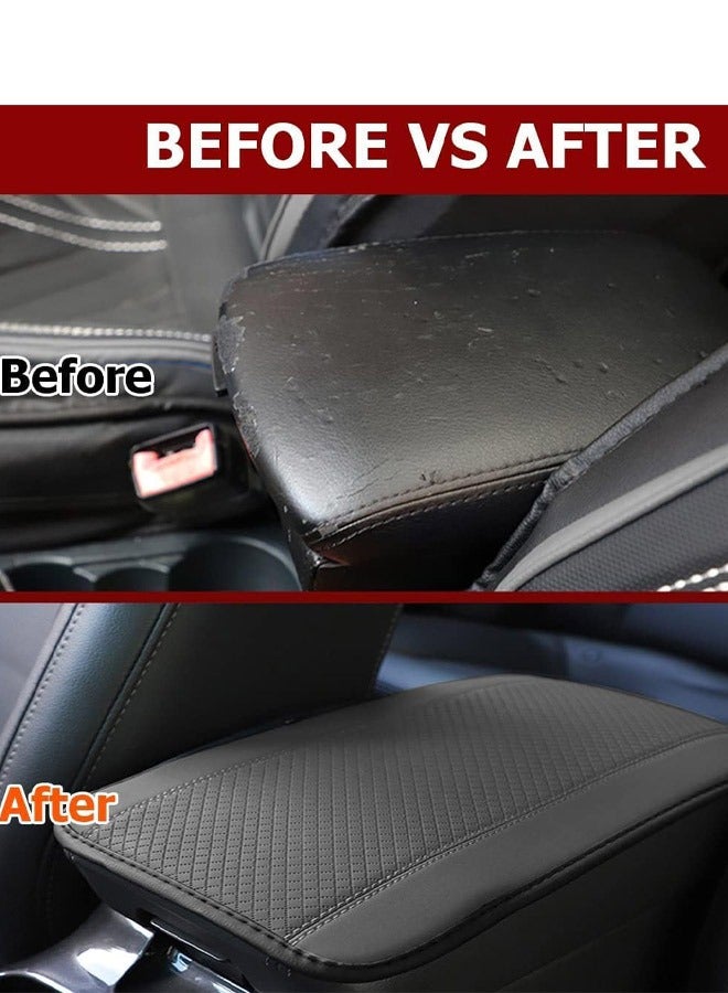 Generic Car Leather Center Console Pad, Waterproof Armrest Seat Box Cover for Car, Vehicle, Comfort, Interior Protection Accessories (Gray, 12.6"x7.5")  - Image 5