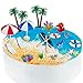 BANBALLON 21 Pieces Beach Cake Toppers Hawaiian Chair Boat Palm Tree Umbrella Dollhouse Decoration Miniature Ornament Kits Set for Swimming Pool Summer Beach Birthday - Image 4