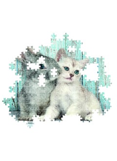 Clementoni Clementoni Puzzle HQC Cat & Bunny + Poster 500 Pieces | Jigsaw Puzzle | Puzzle for Adults | Challenging Puzzle | Perfect for Stress Reliever and Puzzle Lovers | Made in Italy  - Image 2