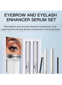 W3W Eyelash and Brow Serum Set Eyelash Growth Serum and Eyebrow Growth Serums Set Lash Serum Eyebrow Enhancer Serum Gentle Formula for Longer Fuller and Thicker Flexible Lashes 2x3ml  - Image 5