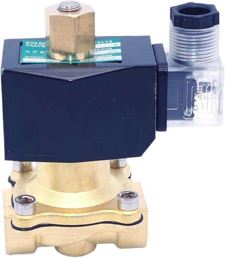 صمام مغناطيسي مفتوح عادة 1 2 بوصة NPT AC240V صمام مياه كهربائي نحاسي DC12V ختم EPDM - Image 4