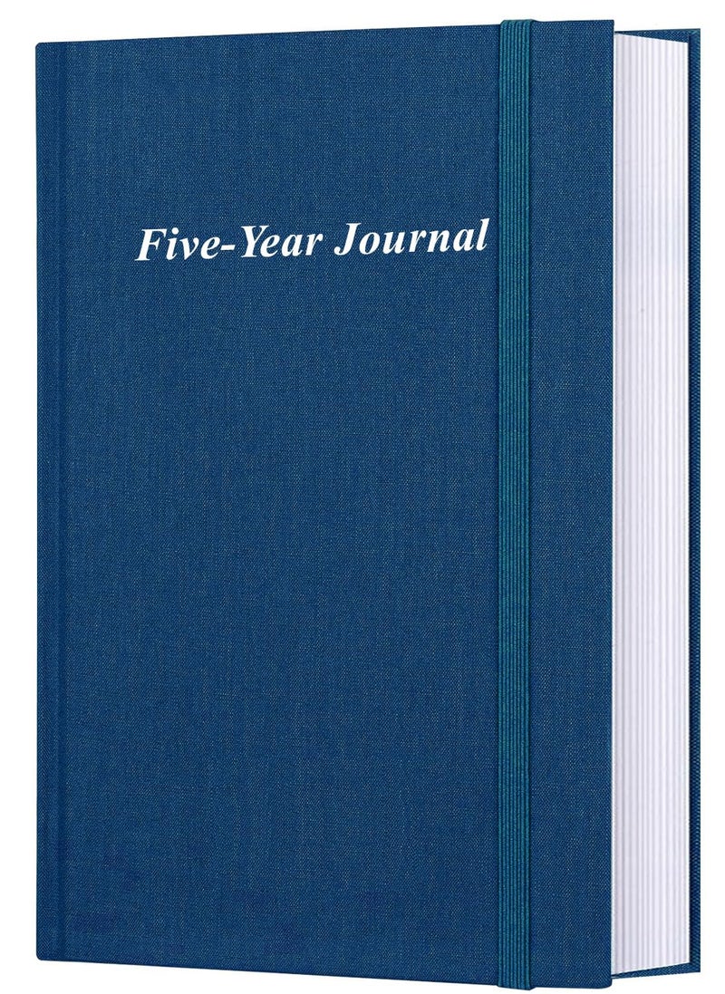Tuun Fuplan Hard Cover 5 Year Journal | The Easiest to Use Five Year Journal | Quick and Easy Five Year Memory Notebook | 5.8'' x8.3'', Blue - Image 1