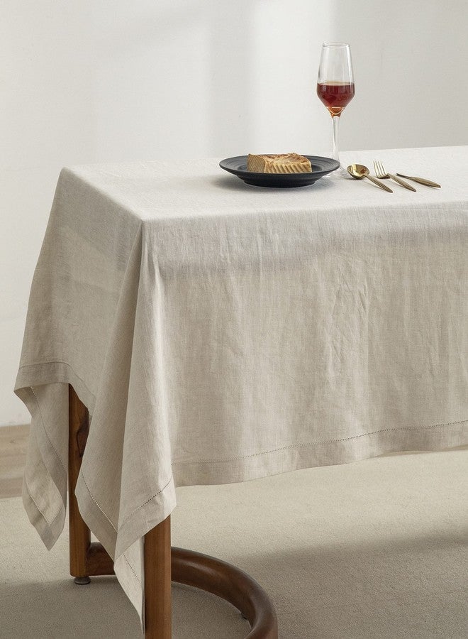 EVERLY Linen Table Cloth, 100% Stonewashed French Linen Table Cloths for 6-Foot Rectangle Tables 60x120 Inches, Washable Thanksgiving Tablecloths, Decorative Halloween Table Cloth - Image 5