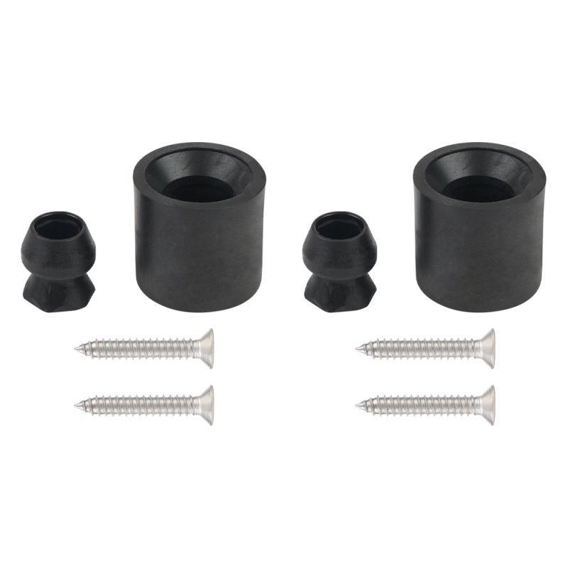 RV Door Holder Catch - Black Premium Rubber Plastic Construction - Versatile Protective Design for RV Boat Trailer Door Ventilation and Stability - Image 1