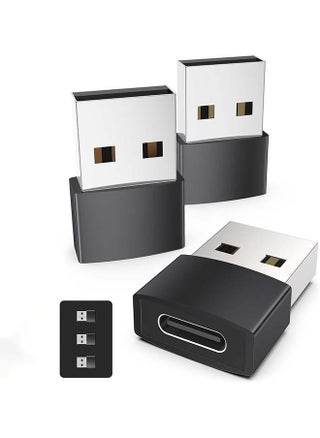 حزمة محول USB C أنثى إلى USB ذكر مكونة من 3 محولات من النوع C إلى USB A متوافقة مع iPhone 15/14/13/12 Pro Max Apple Watch Series 9/8/7 إلخ، أسود - pzsku/ZEB6019AFD5E5E8FBD343Z/45/1747703394/e2e5f35c-a6f8-4ce6-9e65-f57620afdf2d