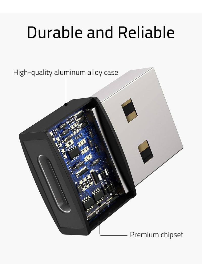 ماركة غير محددة حزمة محول USB C أنثى إلى USB ذكر مكونة من 3 محولات من النوع C إلى USB A متوافقة مع iPhone 15/14/13/12 Pro Max Apple Watch Series 9/8/7 إلخ، أسود  - Image 5