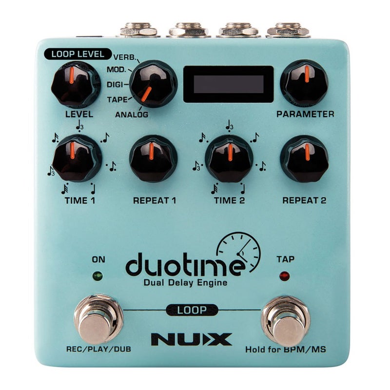 NUX NDD-6 Duo Time Dual Delay Engine - Cyan Blue - Image 1