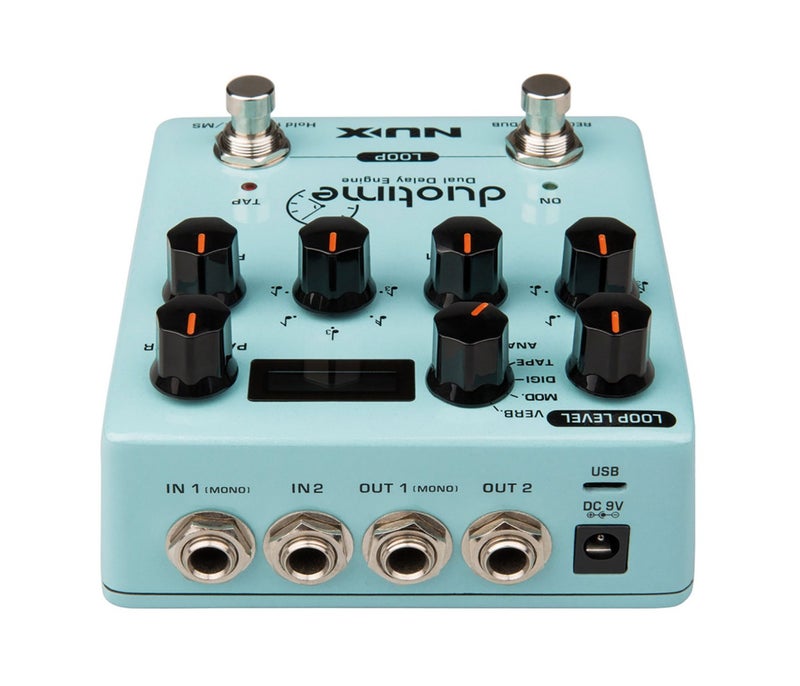 NUX NDD-6 Duo Time Dual Delay Engine - Cyan Blue - Image 3